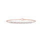 9K Rose Gold Lab Grown Diamond BRACELET 2.33 ctw BR20668EM-2.20CT-7IN