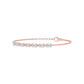 9K Rose Gold Lab Grown Diamond BRACELET 2.33 ctw BR20668EM-2.20CT-7IN