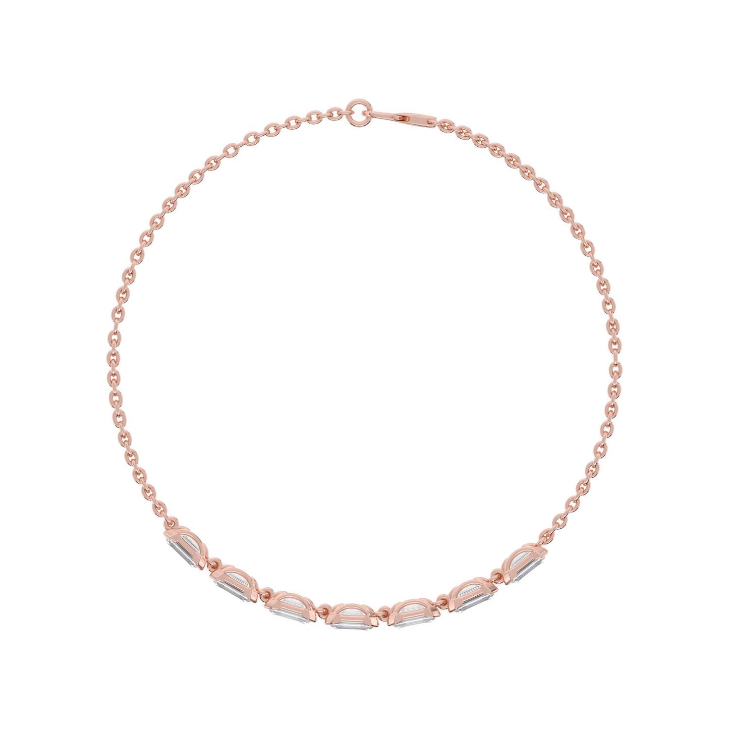 9K Rose Gold Lab Grown Diamond BRACELET 2.33 ctw BR20668EM-2.20CT-7IN