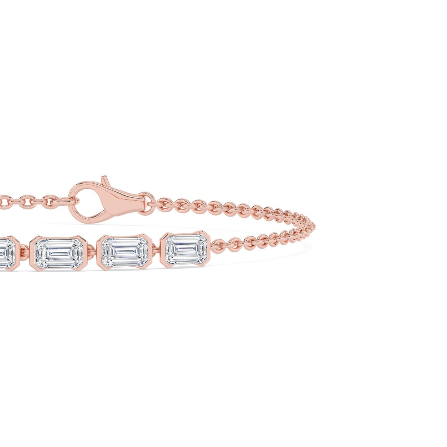 9K Rose Gold Lab Grown Diamond BRACELET 2.33 ctw BR20668EM-2.20CT-7IN