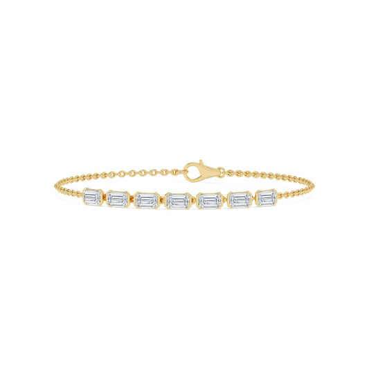 9K Yellow Gold Lab Grown Diamond BRACELET 2.33 ctw BR20668EM-2.20CT-7IN