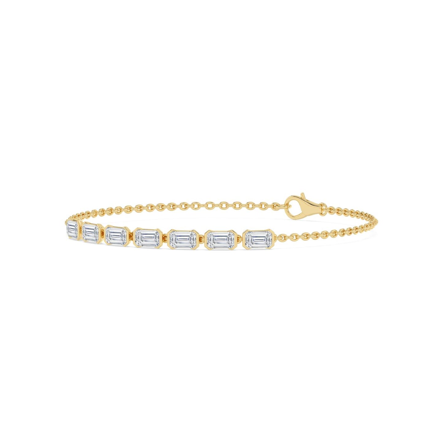 9K Yellow Gold Lab Grown Diamond BRACELET 2.33 ctw BR20668EM-2.20CT-7IN