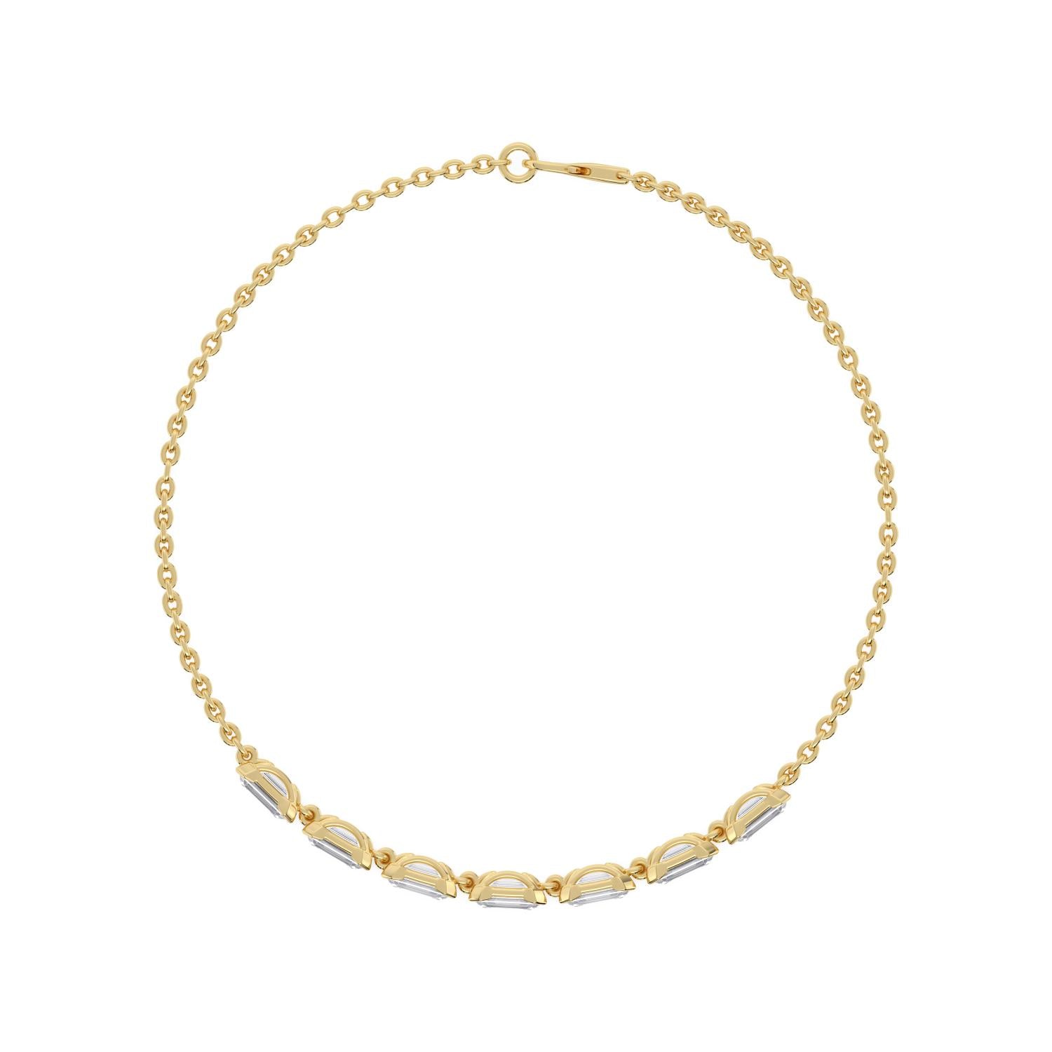 9K Yellow Gold Lab Grown Diamond BRACELET 2.33 ctw BR20668EM-2.20CT-7IN