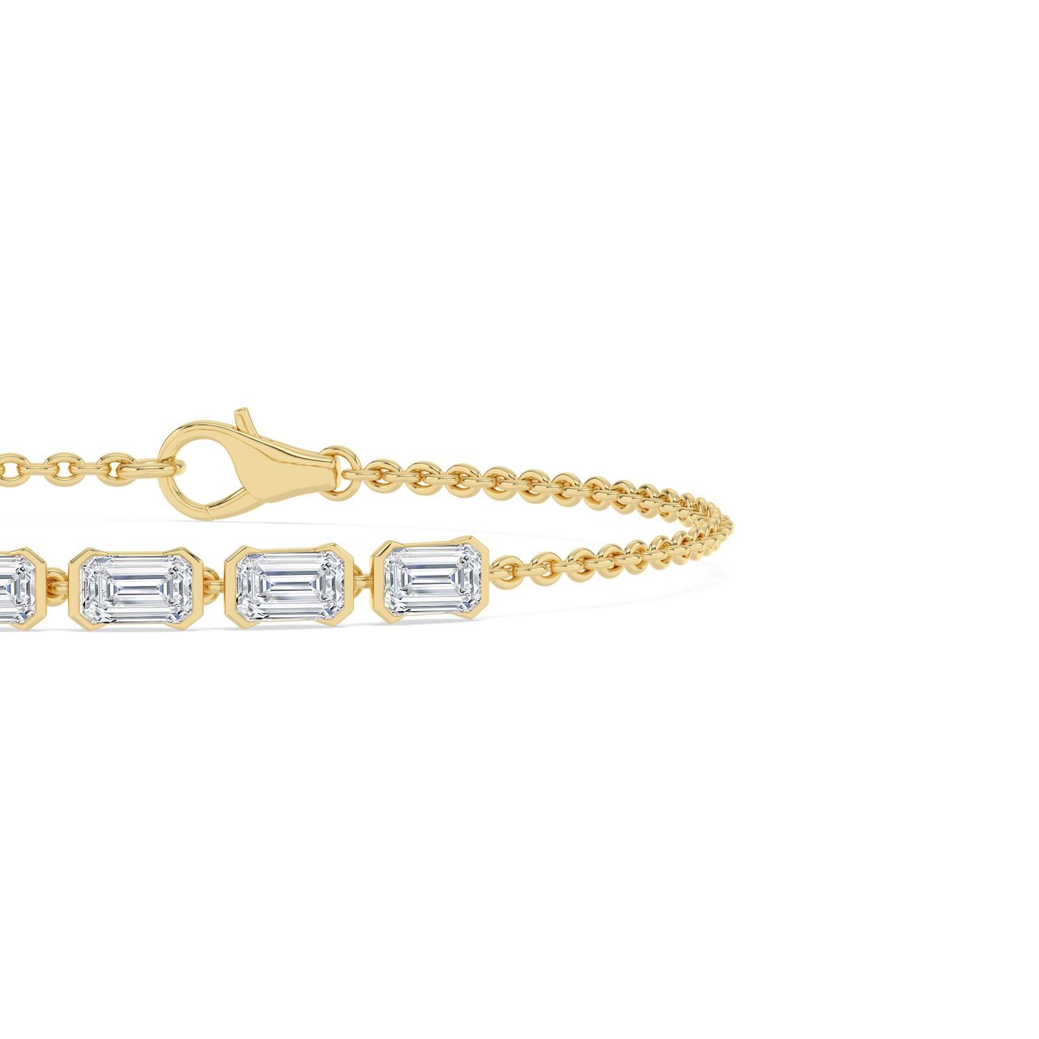 9K Yellow Gold Lab Grown Diamond BRACELET 2.33 ctw BR20668EM-2.20CT-7IN