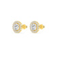9K Yellow Gold Lab Grown Diamond EARRINGS 1.08 ctw E31149-0.50CTJ