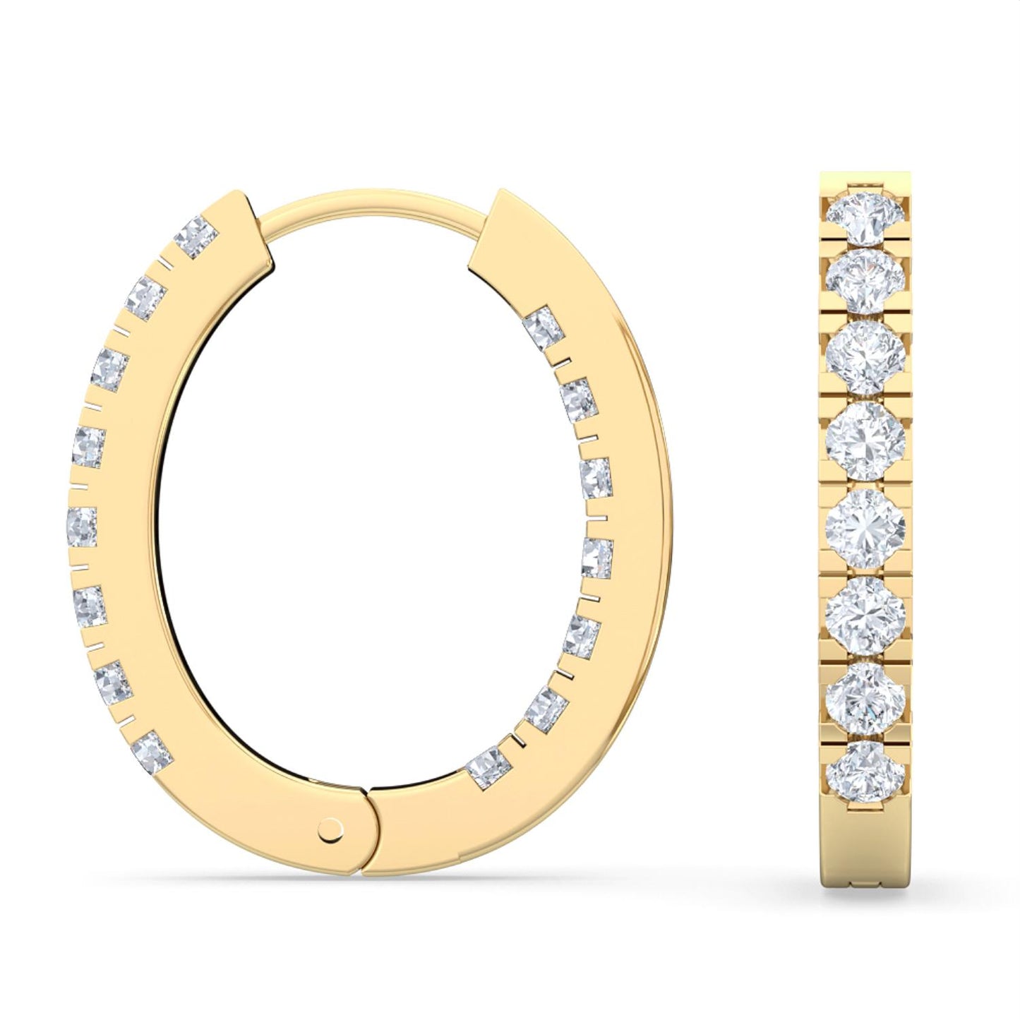 9K Yellow Gold Lab Grown Diamond EARRINGS 0.47 ctw E31875-0.50CT