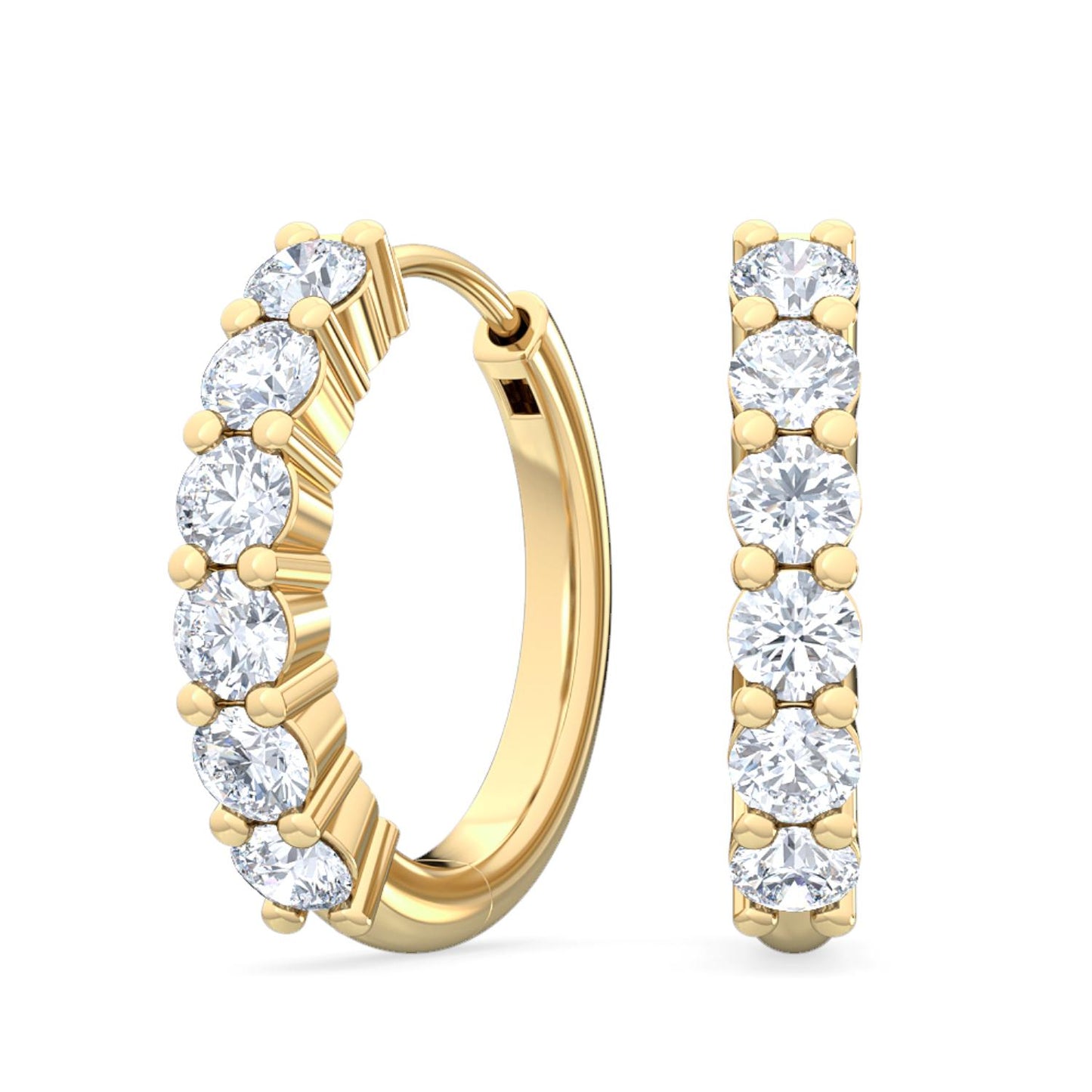 9K Yellow Gold Lab Grown Diamond EARRINGS 0.48 ctw E31876-0.50CT