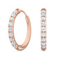 9K Rose Gold Lab Grown Diamond EARRINGS 0.39 ctw E31881-0.38CT