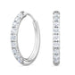 9K White Gold Lab Grown Diamond EARRINGS 0.39 ctw E31881-0.38CT
