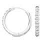 9K White Gold Lab Grown Diamond EARRINGS 0.39 ctw E31881-0.38CT