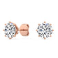 9K Rose Gold Lab Grown Diamond EARRINGS 2.11 ctw E31896-2