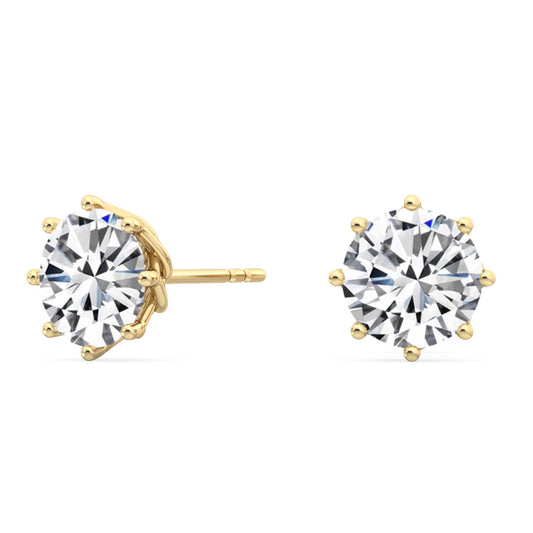 9K Yellow Gold Lab Grown Diamond EARRINGS 2.11 ctw E31896-2
