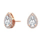 9K Rose Gold Lab Grown Diamond EARRINGS 1.18 ctw E31898PE-1