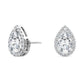 9K White Gold Lab Grown Diamond EARRINGS 1.18 ctw E31898PE-1