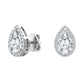 9K White Gold Lab Grown Diamond EARRINGS 1.18 ctw E31898PE-1