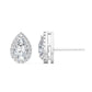 9K White Gold Lab Grown Diamond EARRINGS 1.18 ctw E31898PE-1