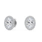 9K White Gold Lab Grown Diamond EARRINGS 1.21 ctw E31902-1.20CT