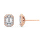 9K Rose Gold Lab Grown Diamond EARRINGS 1.15 ctw E31955EM-1