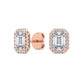 9K Rose Gold Lab Grown Diamond EARRINGS 1.15 ctw E31955EM-1