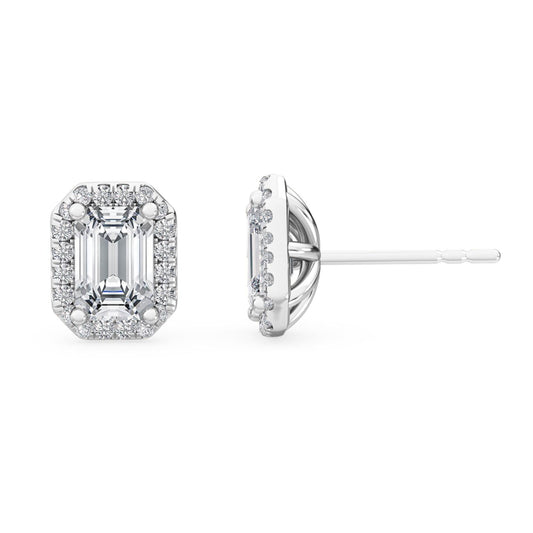 9K White Gold Lab Grown Diamond EARRINGS 1.15 ctw E31955EM-1