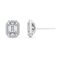 9K White Gold Lab Grown Diamond EARRINGS 1.15 ctw E31955EM-1