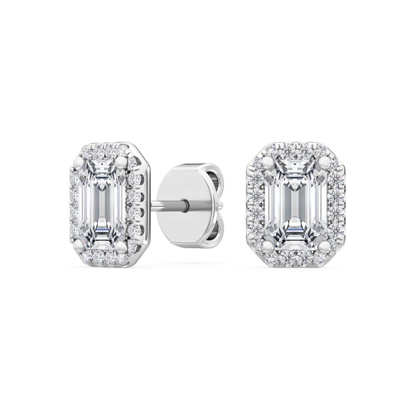 9K White Gold Lab Grown Diamond EARRINGS 1.15 ctw E31955EM-1
