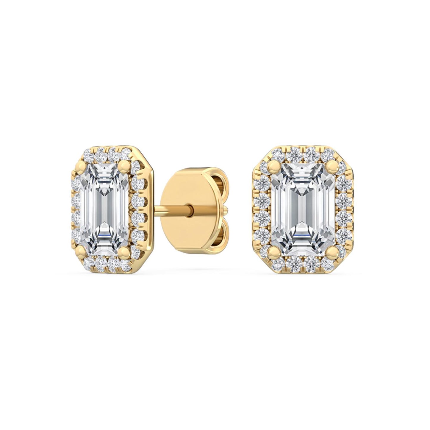 9K Yellow Gold Lab Grown Diamond EARRINGS 1.15 ctw E31955EM-1