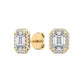 9K Yellow Gold Lab Grown Diamond EARRINGS 1.15 ctw E31955EM-1