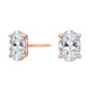 9K Rose Gold Lab Grown Diamond EARRINGS 2.00 ctw E32005OV-2