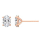 9K Rose Gold Lab Grown Diamond EARRINGS 2.00 ctw E32005OV-2