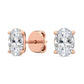 9K Rose Gold Lab Grown Diamond EARRINGS 2.00 ctw E32005OV-2