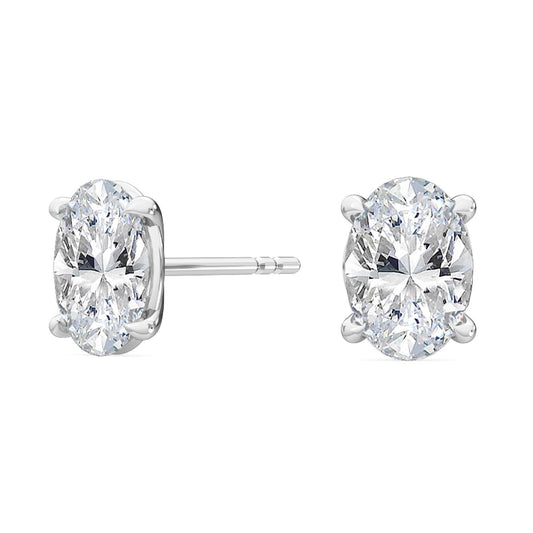 9K White Gold Lab Grown Diamond EARRINGS 2.00 ctw E32005OV-2