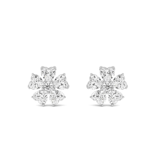 9K White Gold Lab Grown Diamond EARRINGS 2.78 ctw E32330-3