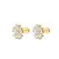 9K Yellow Gold Lab Grown Diamond EARRINGS 2.78 ctw E32330-3