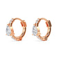 9K Rose Gold Lab Grown Diamond EARRINGS 0.54 ctw E32349-0.50CT