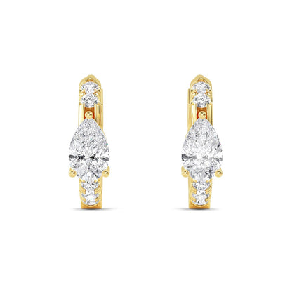 9K Yellow Gold Lab Grown Diamond EARRINGS 0.54 ctw E32349-0.50CT