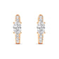 9K Rose Gold Lab Grown Diamond EARRINGS 0.54 ctw E32350-0.50CT