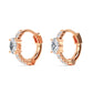 9K Rose Gold Lab Grown Diamond EARRINGS 0.54 ctw E32350-0.50CT