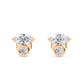 9K Rose Gold Lab Grown Diamond EARRINGS 1.24 ctw E32354-1.25CT