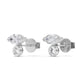 9K White Gold Lab Grown Diamond EARRINGS 1.24 ctw E32354-1.25CT