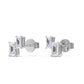 9K White Gold Lab Grown Diamond EARRINGS 1.74 ctw E32355EMEM-1.63CT