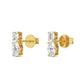 9K Yellow Gold Lab Grown Diamond EARRINGS 1.55 ctw E32356RDOV-1.50CT