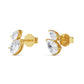 9K Yellow Gold Lab Grown Diamond EARRINGS 1.89 ctw E32361PEPE-1.88CT