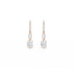 9K Rose Gold Lab Grown Diamond Drop Earrings 4.22 ctw E32656-4.50CT