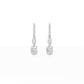 9K White Gold Lab Grown Diamond Drop Earrings 4.22 ctw E32656-4.50CT
