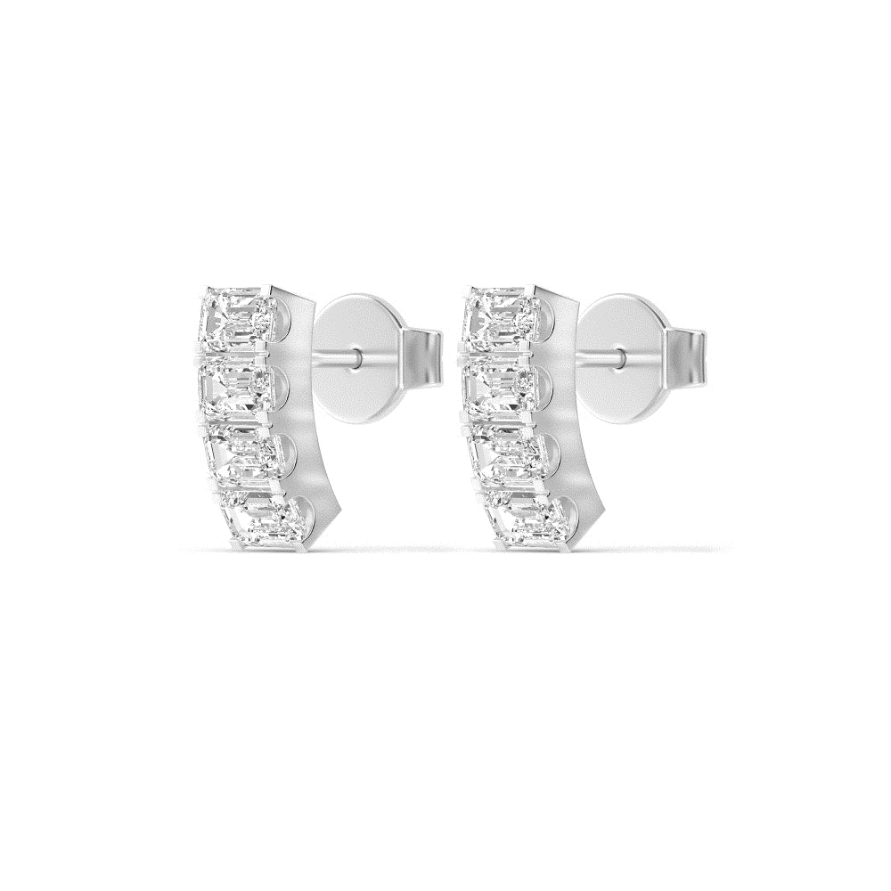9K White Gold Lab Grown Diamond Fashion Earrings 1.6 ctw. E32668RDT