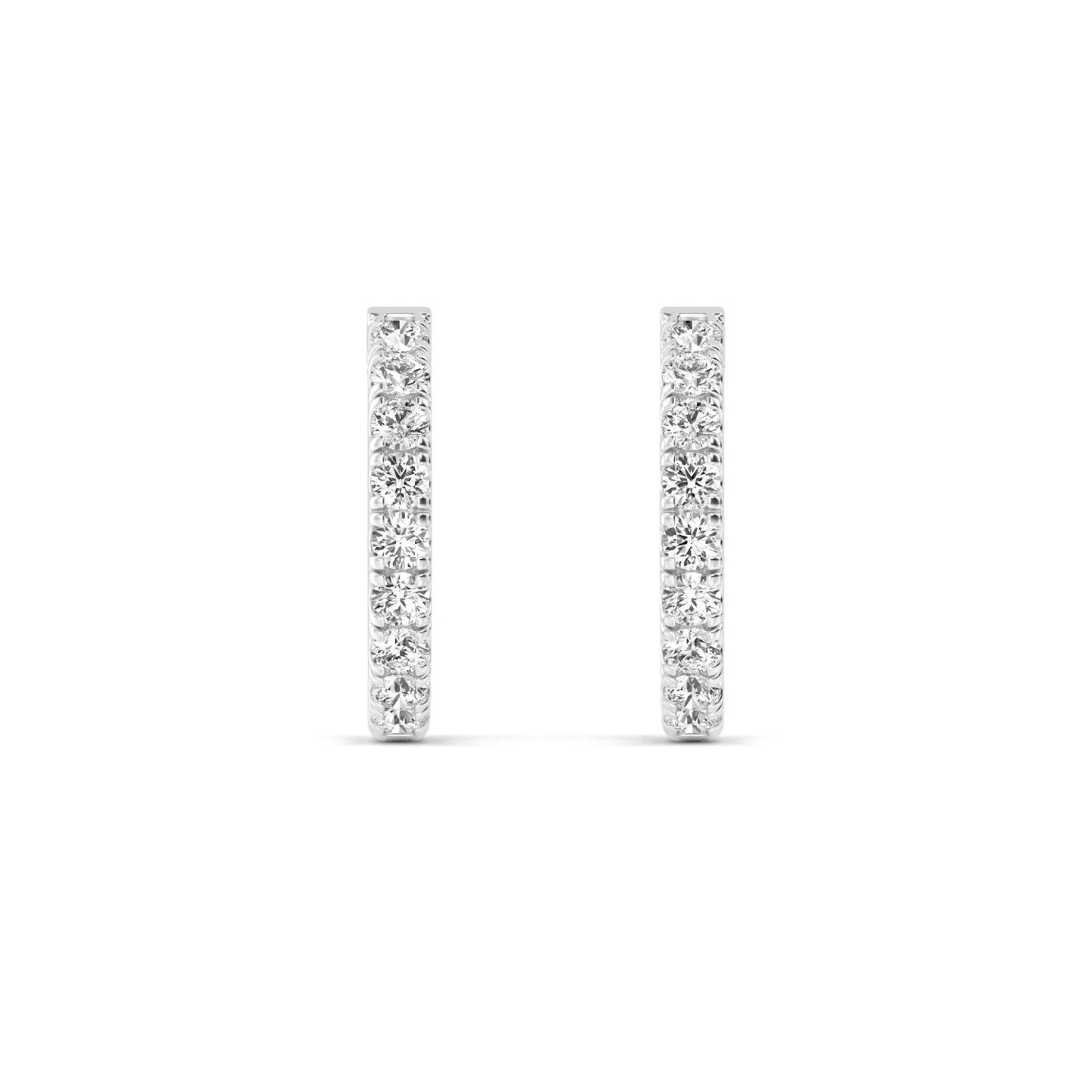 9K White Gold Lab Grown Diamond EARRINGS 1.00 ctw E32779-1