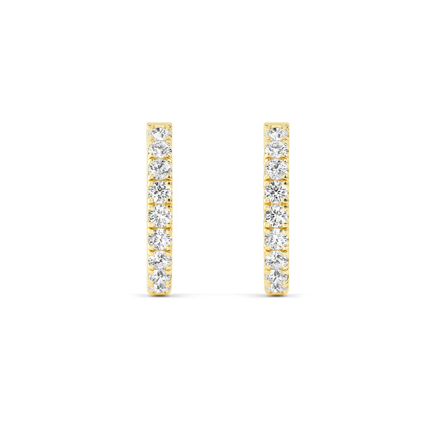 9K Yellow Gold Lab Grown Diamond EARRINGS 1.00 ctw E32779-1