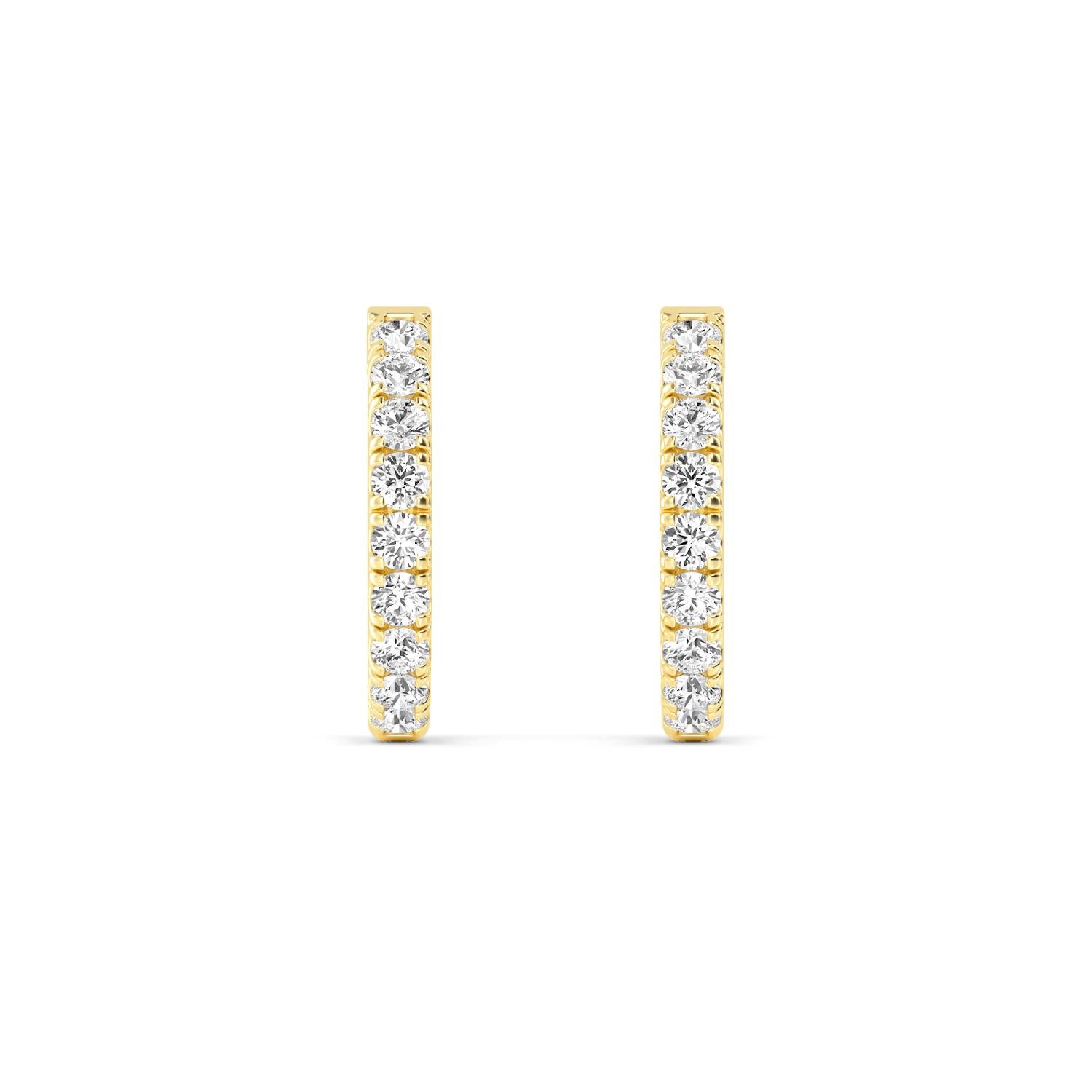 9K Yellow Gold Lab Grown Diamond EARRINGS 1.00 ctw E32779-1