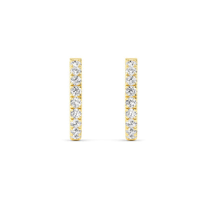 9K Yellow Gold Lab Grown Diamond EARRINGS 1.00 ctw E32779-1
